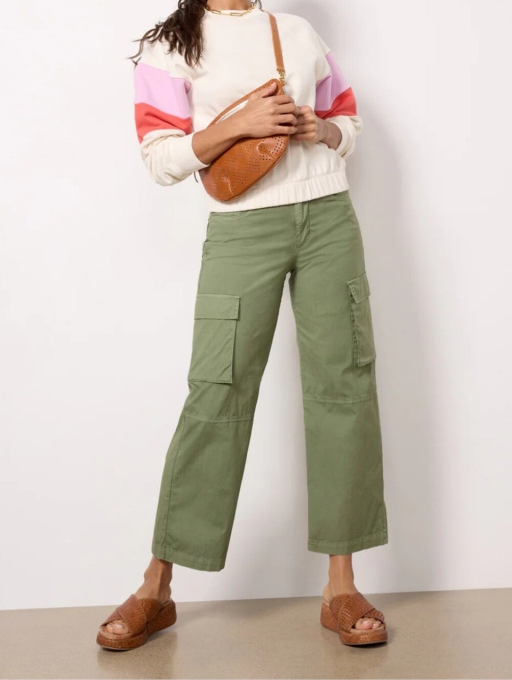 KUT From the Kloth High Rise Wide Leg Cargo Pants NWT Size 2